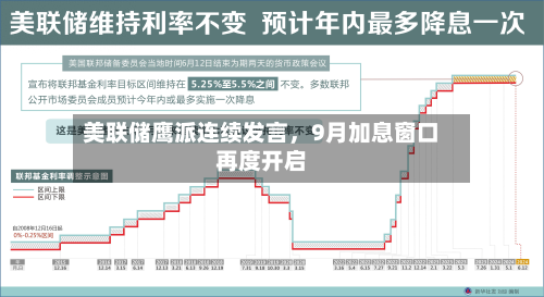 美联储鹰派连续发言，9月加息窗口再度开启-第3张图片