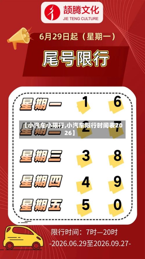 【小汽车小限行,小汽车限行时间表2026】-第3张图片