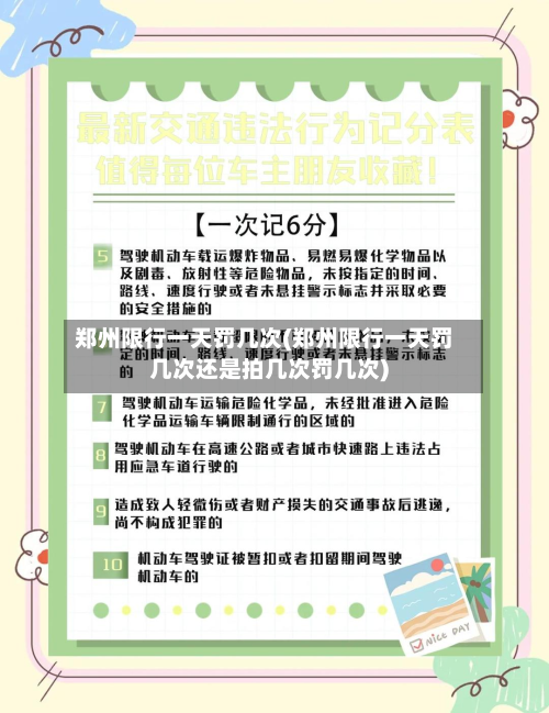 郑州限行一天罚几次(郑州限行一天罚几次还是拍几次罚几次)