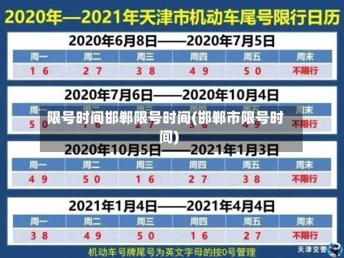 限号时间邯郸限号时间(邯郸市限号时间)-第3张图片
