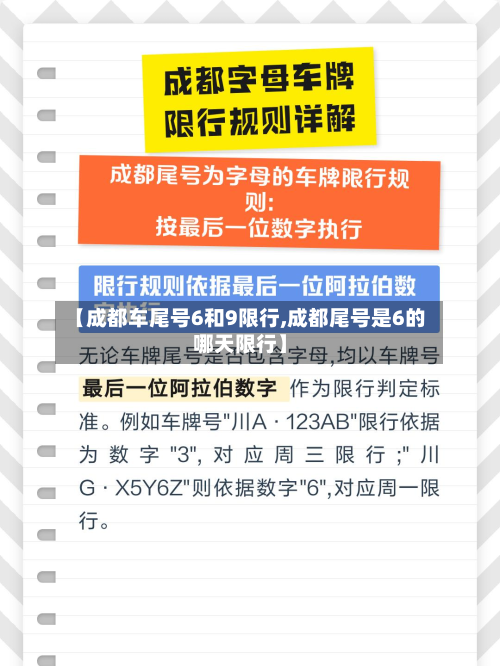【成都车尾号6和9限行,成都尾号是6的哪天限行】