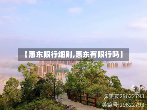 【惠东限行细则,惠东有限行吗】-第2张图片