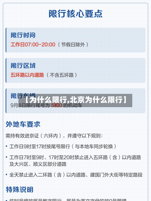 【为什么限行,北京为什么限行】