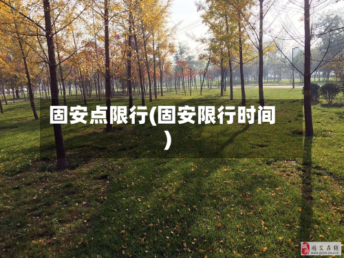固安点限行(固安限行时间)-第2张图片