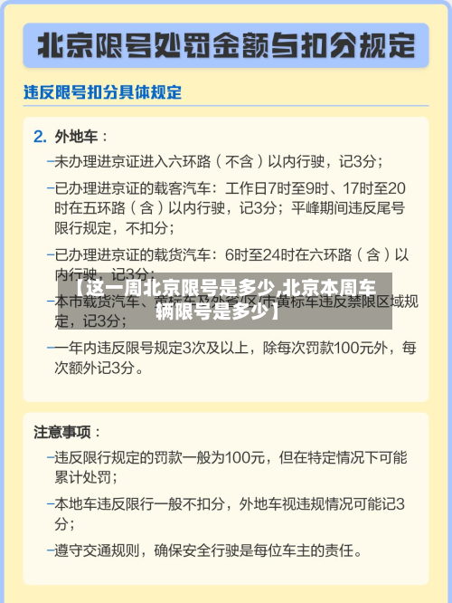 【这一周北京限号是多少,北京本周车辆限号是多少】