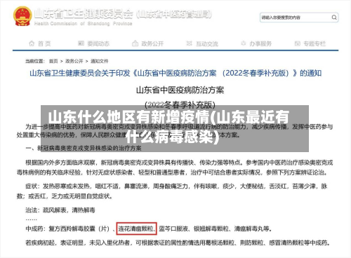 山东什么地区有新增疫情(山东最近有什么病毒感染)-第3张图片