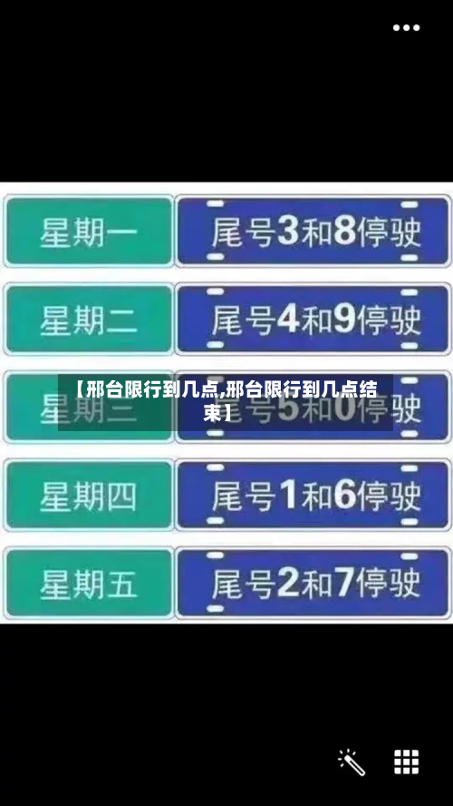 【邢台限行到几点,邢台限行到几点结束】