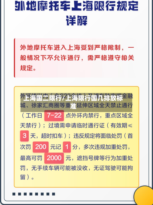 上海国二限行/上海限行国几排放标准-第2张图片