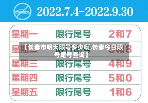 【长春市明天限号多少啊,长春今日限号尾号查询】-第3张图片