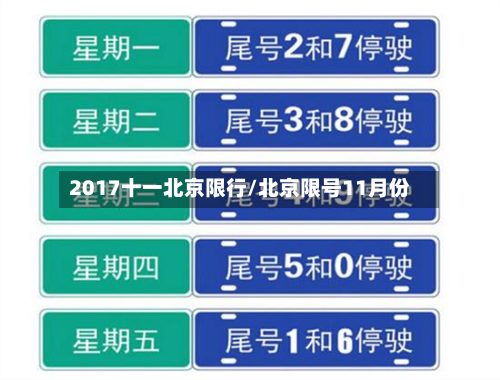 2017十一北京限行/北京限号11月份