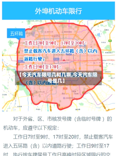 【今天汽车限号几和几啊,今天汽车限号是几】-第2张图片