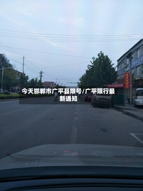 今天邯郸市广平县限号/广平限行最新通知
