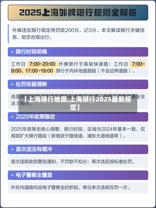 【上海限行地图,上海限行2025最新规定】