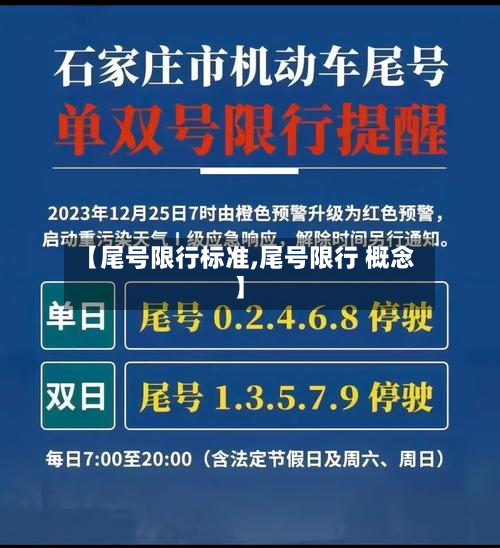 【尾号限行标准,尾号限行 概念】