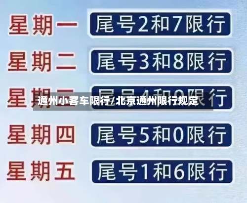 通州小客车限行/北京通州限行规定-第3张图片