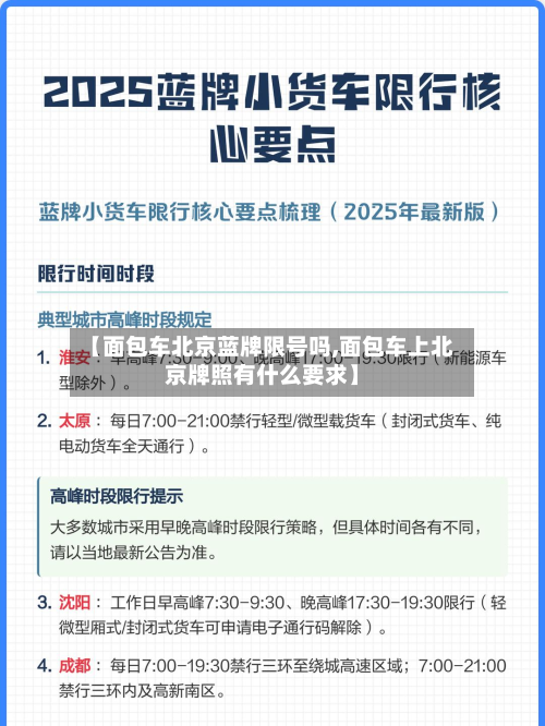 【面包车北京蓝牌限号吗,面包车上北京牌照有什么要求】