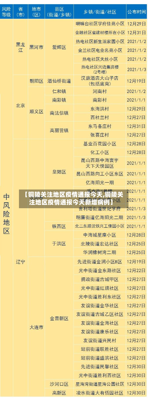 【铜陵关注地区疫情通报今天,铜陵关注地区疫情通报今天新增病例】-第2张图片