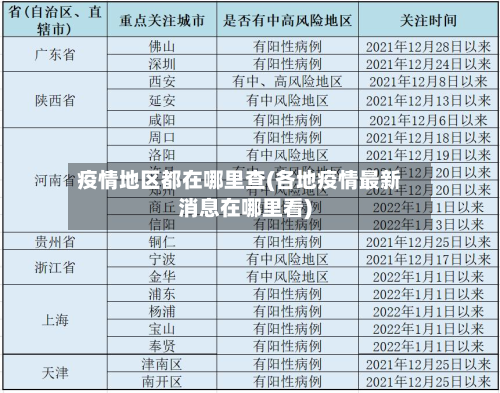疫情地区都在哪里查(各地疫情最新消息在哪里看)-第2张图片