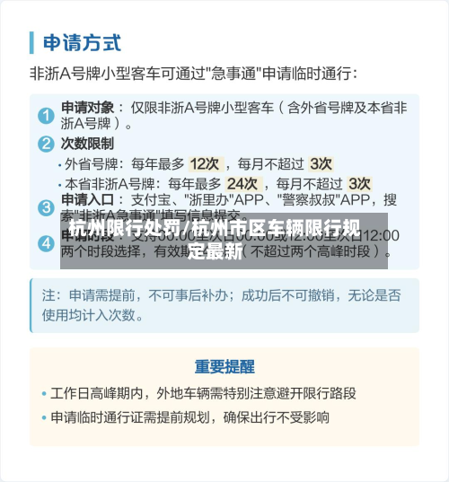 杭州限行处罚/杭州市区车辆限行规定最新