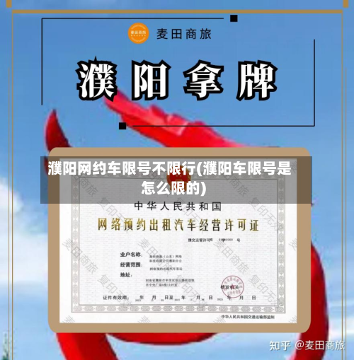 濮阳网约车限号不限行(濮阳车限号是怎么限的)