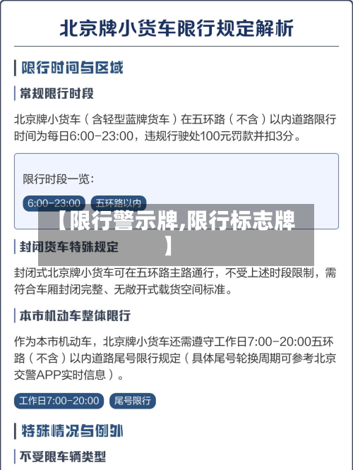 【限行警示牌,限行标志牌】
