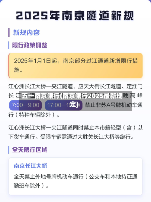 五一南京限行(南京限行2025最新规定)