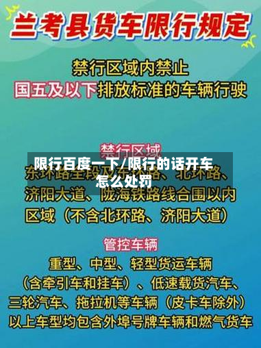 限行百度一下/限行的话开车怎么处罚