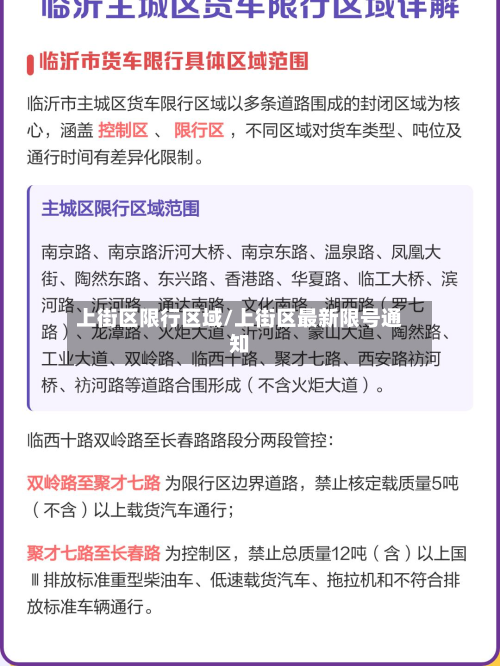 上街区限行区域/上街区最新限号通知-第2张图片