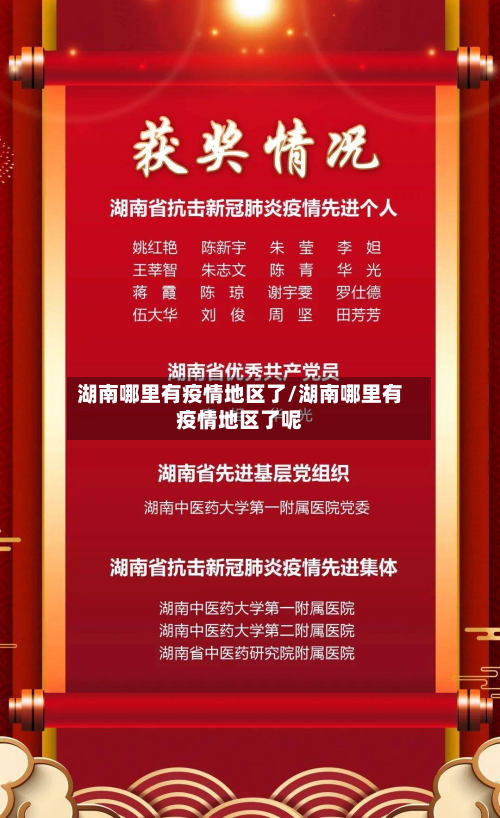 湖南哪里有疫情地区了/湖南哪里有疫情地区了呢-第2张图片