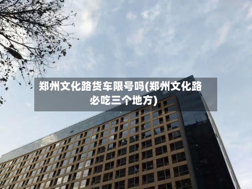 郑州文化路货车限号吗(郑州文化路必吃三个地方)-第2张图片