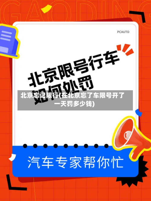 北京忘记限行(在北京忘了车限号开了一天罚多少钱)-第3张图片