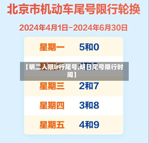 【明二人限lr行尾号,明日尾号限行时间】