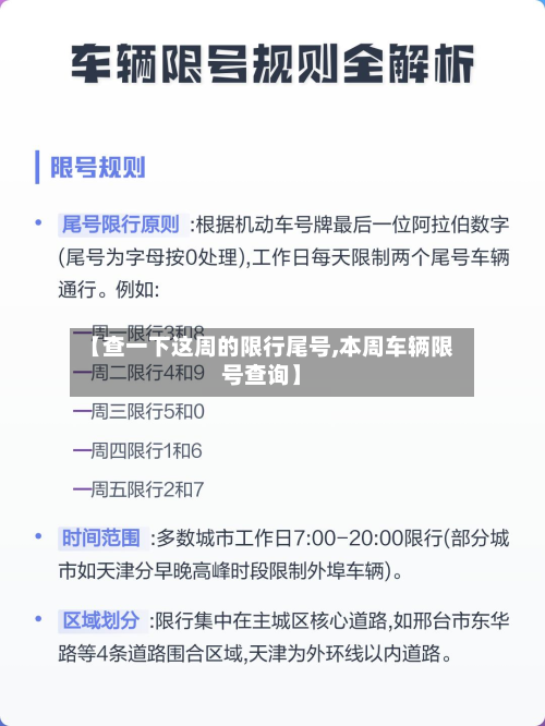 【查一下这周的限行尾号,本周车辆限号查询】-第3张图片