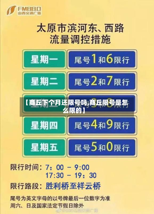【商丘下个月还限号吗,商丘限号是怎么限的】-第2张图片