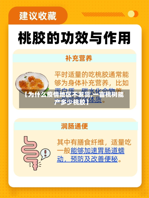 【为什么疫情地区不发货,一亩桃树能产多少桃胶】-第2张图片