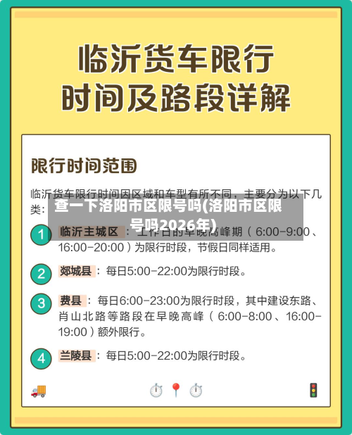 查一下洛阳市区限号吗(洛阳市区限号吗2026年)