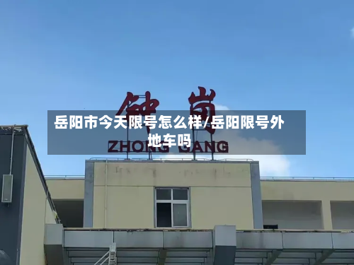 岳阳市今天限号怎么样/岳阳限号外地车吗-第3张图片