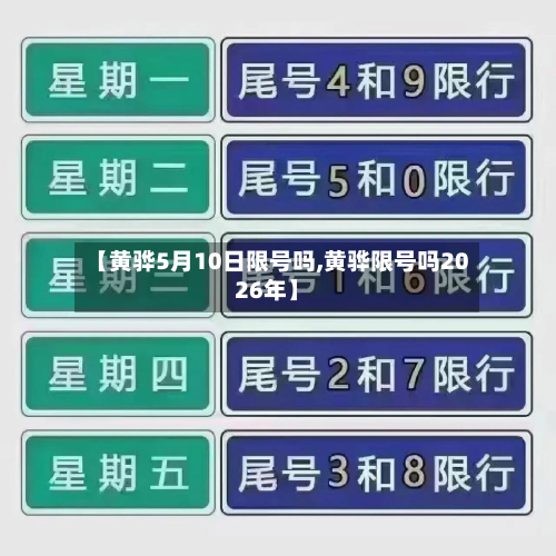 【黄骅5月10日限号吗,黄骅限号吗2026年】