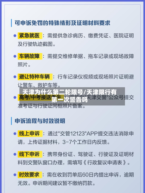 天津为什么第二轮限号/天津限行有第一次警告吗