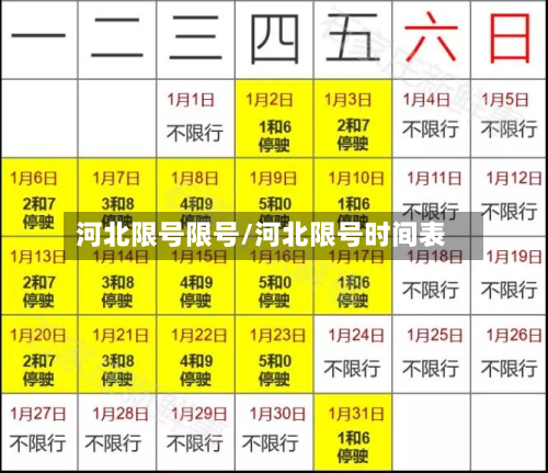 河北限号限号/河北限号时间表-第2张图片