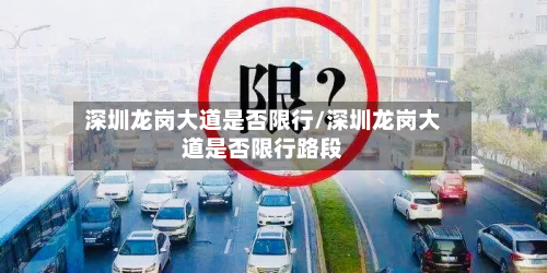 深圳龙岗大道是否限行/深圳龙岗大道是否限行路段-第3张图片