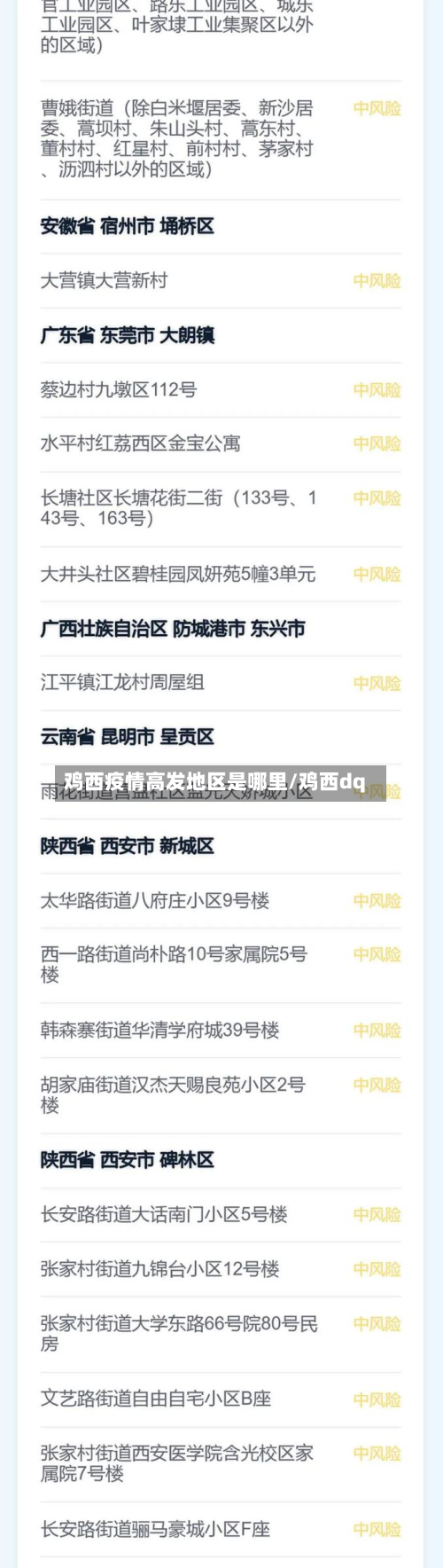 鸡西疫情高发地区是哪里/鸡西dq-第2张图片