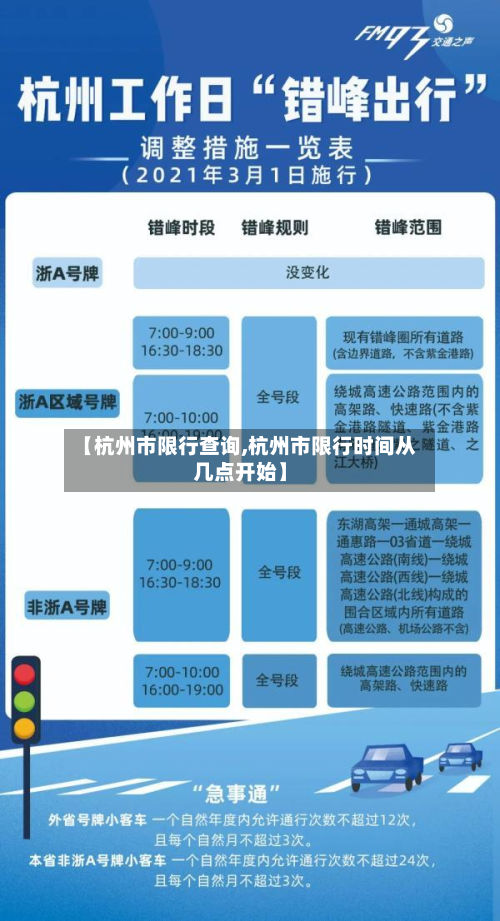 【杭州市限行查询,杭州市限行时间从几点开始】