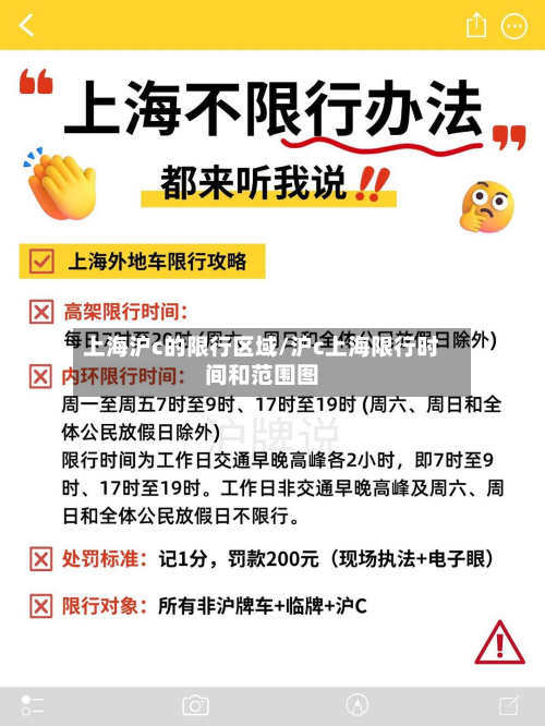 上海沪c的限行区域/沪c上海限行时间和范围图