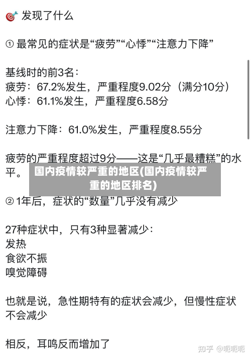国内疫情较严重的地区(国内疫情较严重的地区排名)
