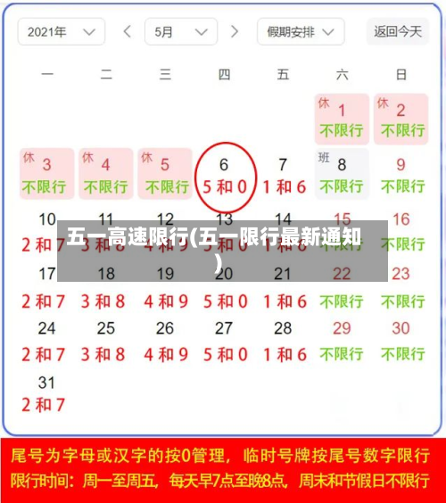 五一高速限行(五一限行最新通知)