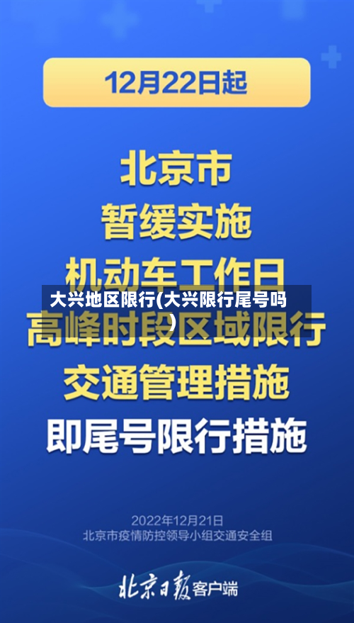 大兴地区限行(大兴限行尾号吗)-第3张图片