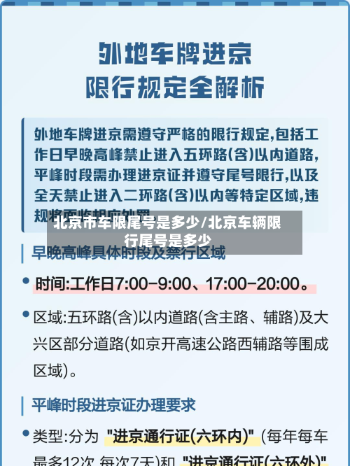 北京市车限尾号是多少/北京车辆限行尾号是多少