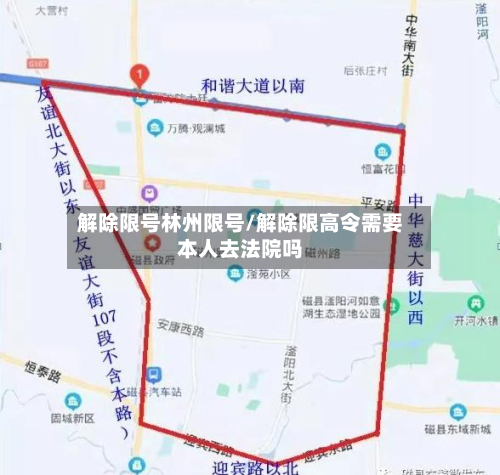 解除限号林州限号/解除限高令需要本人去法院吗
