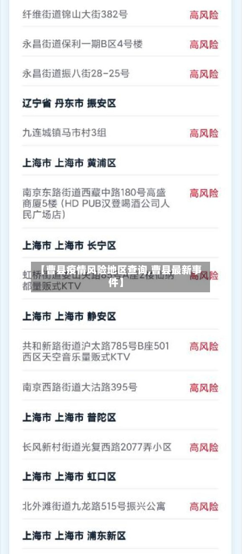 【曹县疫情风险地区查询,曹县最新事件】-第2张图片
